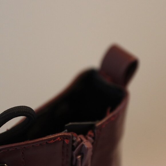 Time and Tru Combat style boots Lace and side zip reddish brown Size 6 - Picture 4 of 12